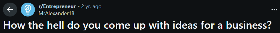 Reddit screenshot for pain example 1