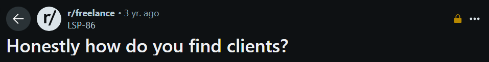 Reddit screenshot for pain example 3